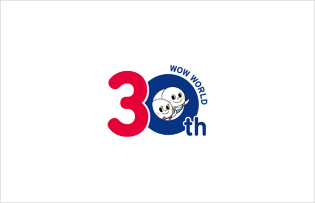 WOW WORLD30周年ロゴ